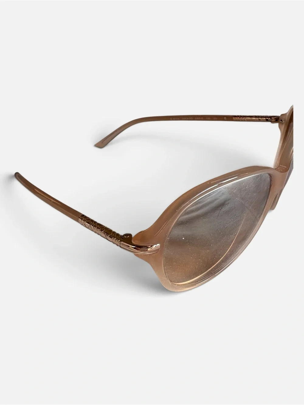 Burberry Women’s Oversized Sunglasses Nude Beige Brown Gradient Lenses + Case